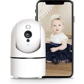 Indoor Camera, 2K Pet Camera with Motion and Sound Detection, Pan/Tilt/Zoom, Night Vision, 2-Way Audio, and Cloud Storage is an Ideal Baby Monitor and Home Security Camera(1, White)