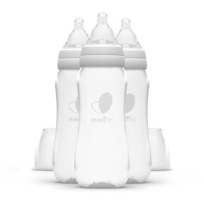 Evenflo Feeding Balance+ Bottles, Standard, 0+ Months, Slow Flow, 3 Bottles, 9 oz (270 ml)