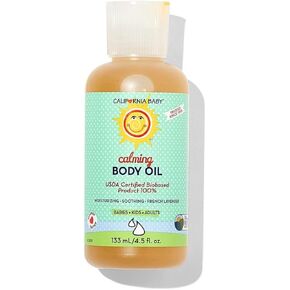 California Baby Calming Massage Oil-French Lavender-4.5 Ounces