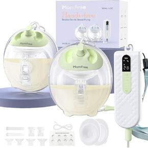 Wearable Breast Pump Hands-Free K3, Upgraded Portable Electric Pump with 3 Fine-Tuned Rhythms, Mini Pump Motor with 3 Modes & 9 Levels, Leak-Proof & Low Noise Double Seal Flange 15-24mm