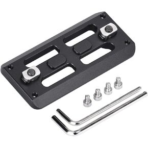 3.15 inch M Lok Arca Rail Mount Adapter Accessories for Arca-Swiss/RRS Tripod Head Aluminum, 2521