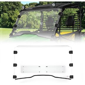 KEMIMOTO Front Full Windshield Compatible with John Deere Gator XUV 550 560 560e 590i 590e 590m, Polycarbonate Clear Windshield Scratch Resistant
