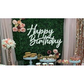 Happy Birthday Wooden Sign for Backdrop,Happy Birthday Letters Sign for Balloon Arch Backdrop Birthday Party Baby Shower Photography Background Decorations(13 * 17inch)