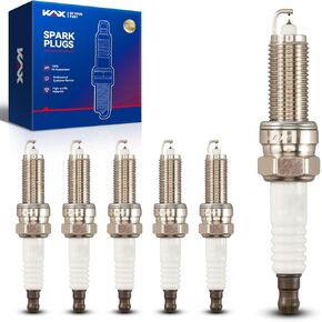 9723 SILZKR7B11 Spark Plug,KAX Double Iridium Spark Plugs 6 Pack Fit for Grand Caravan,Wrangler,Town & Country,Soul,Grand Cherokee,Charger,Cherokee,Elantra,Challenger,Journey,1500,Forte,Tucson,300