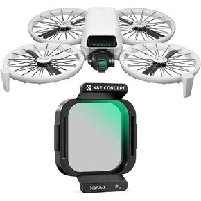 K&F Concept PL Filter for DJI Flip, Polarizer Anti-Glare Filter, Top HD Optical Glass with Multi-Coated Filter, Reduce Glare and Reflections