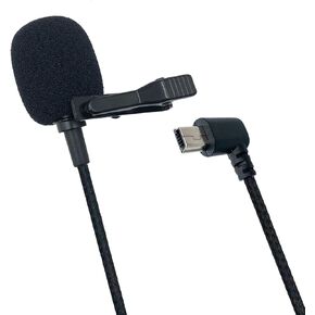 Lavalier Microphone Compatible with GoPro Hero 3 4 3+ Mini USB Stereo External Mic with 10 Pin Jack,Black 5ft