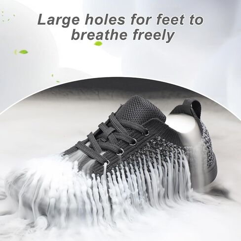 Women's Walking Shoes Wide Toe Box Diabetic Barefoot Shoes with Breathable Zero Drop Sole for Edema, Back Pain Relief in Saudi Arabia