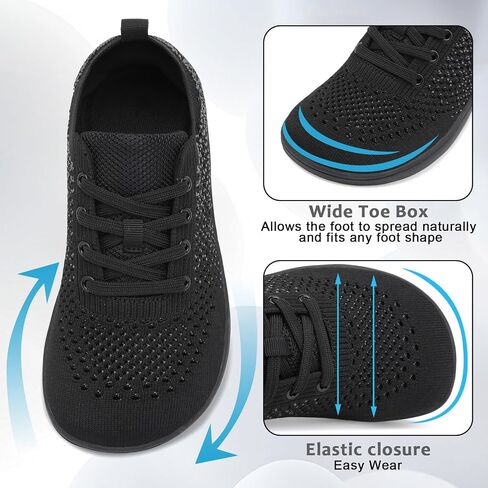 Women's Walking Shoes Wide Toe Box Diabetic Barefoot Shoes with Breathable Zero Drop Sole for Edema, Back Pain Relief in Saudi Arabia