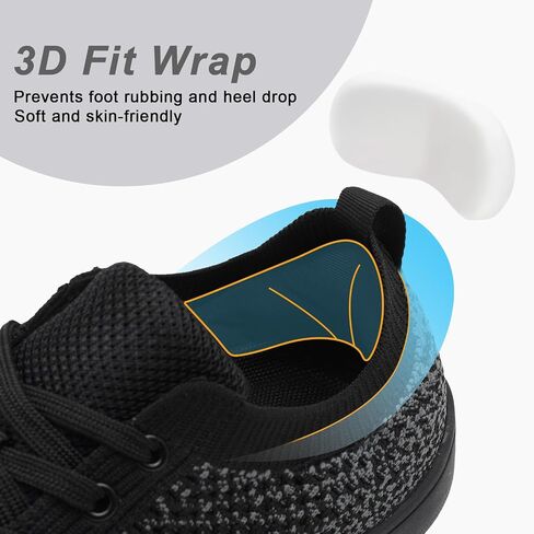 Women's Walking Shoes Wide Toe Box Diabetic Barefoot Shoes with Breathable Zero Drop Sole for Edema, Back Pain Relief in Saudi Arabia