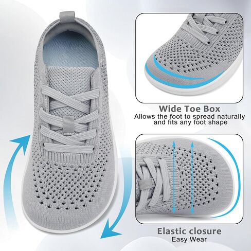 أحذية المشي النسائية واسعة من إصبع القدم أحذية حافي القدمين مع حافي القدمين مع تنفس الصفر النعل لذمة ، وتخفيف آلام الظهر in Kuwait