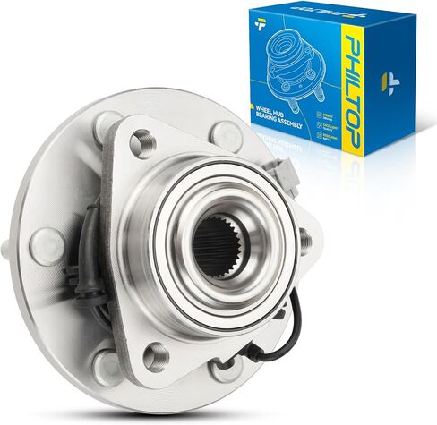 PHILTOP 515027 4WD Front Wheel Hub Assembly Fit for Ford Ranger 1998-2000, Mazda B4000 1998-2000, 5 Lugs Wheel Hub Bearings W/ABS in Saudi Arabia