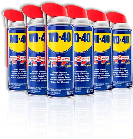 WD-40 Formula Original Formula ، منتج متعدد الاستخدامات مع Smart Straw Sprays 2 ، و 12 أونصة [12 حزمة] ومنتج متعدد الاستخدامات ، جالون واحد in Kuwait