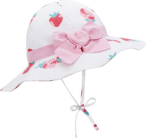 Baby Sun Hat for Toddler Boys & Girls, UPF 50+, Adjustable Wide Brim Bucket Hats, Summer Beach Caps, Ideal for Ages 1-7 Years in Saudi Arabia