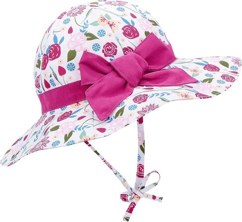 Baby Sun Hat for Toddler Boys & Girls, UPF 50+, Adjustable Wide Brim Bucket Hats, Summer Beach Caps, Ideal for Ages 1-7 Years in Saudi Arabia