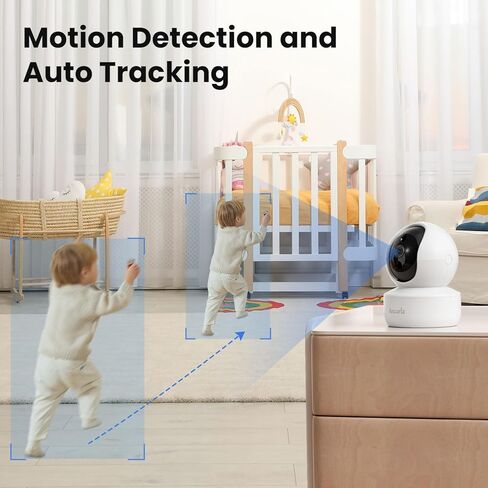 كاميرا الحيوانات الأليفة الداخلية مع تطبيق الهاتف ، والكاميرات الداخلية للأمن المنزلي ، و WIFI 2.4 جيجا هرتز ، وشاشة الأطفال مع الكاميرا والصوت ، والكشف عن الإنسان/الحيوانات الأليفة ، وتنبيهات في الوقت الفعلي ، و 360 شاشة مع تكبير 4x ، تخزين محلي in Kuwait