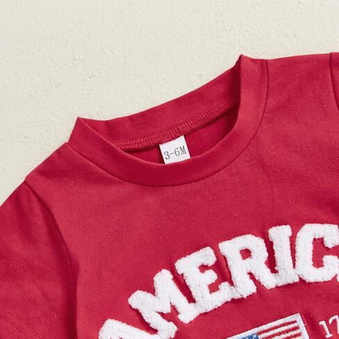 Newborn Baby Boy 4th of July Outfit American flag USA Romper Jumpsuit Infant Boy Fourth of July Summer Clothes in Saudi Arabia