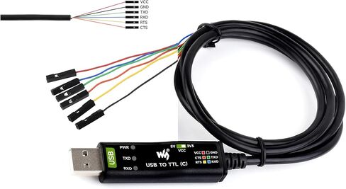 لوحة تحويل USB إلى TTL صناعية، مع استقرار وتوافق أفضل FT232RNL الأصلي، تتضمن صمامات ثنائية حماية ESD/IO قابلة لإعادة الضبط متوافقة مع Mac Linux Android WinCE Win7/8/8.1/10/11 in Kuwait