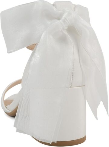 Delicious Everly ~ Women Ankle Strap Low Heel Bridal Dress Sandals in Saudi Arabia