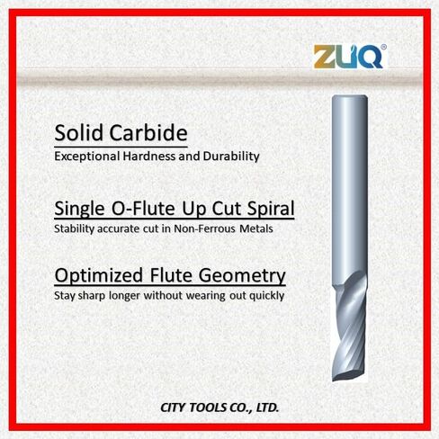زوك | 3/16 "DIA ، ON-FLUTE للألومنيوم ، البت اللولبي الصلب الصلب ، 1/4" Shank ، 2 "طول | ACO100M-1301 (3/16) in Kuwait