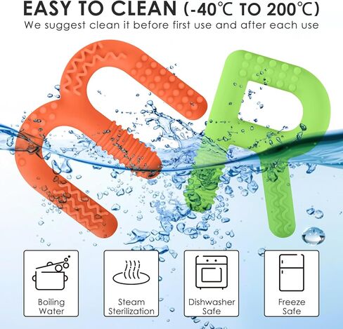 ERKOON Sensory Chew Toys for Autistic Children, 2 Pack Silicone Chewy Tube Oral Motor Tools for Sensory Kids with Autism, Biting, ADHD, SPD, Chewies with Special Needs, Teething Sticks Toys in Kuwait