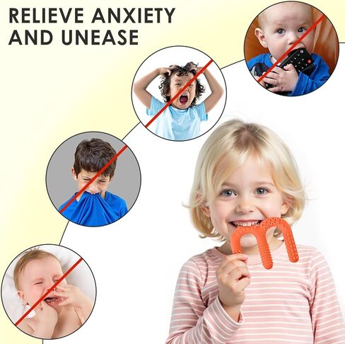 ERKOON Sensory Chew Toys for Autistic Children, 2 Pack Silicone Chewy Tube Oral Motor Tools for Sensory Kids with Autism, Biting, ADHD, SPD, Chewies with Special Needs, Teething Sticks Toys in Kuwait