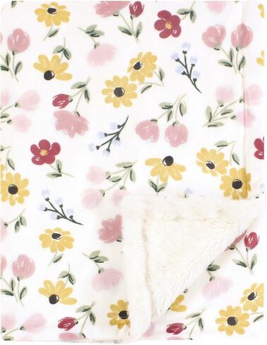 Hudson Baby Plush Blanket with Furry Binding and Back, Desert Cactus, One Size in Saudi Arabia