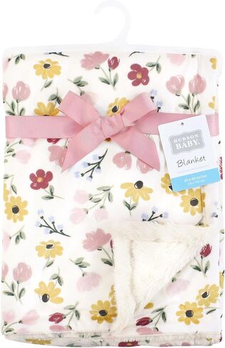 Hudson Baby Plush Blanket with Furry Binding and Back, Desert Cactus, One Size in Saudi Arabia