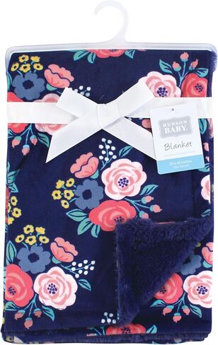 Hudson Baby Plush Blanket with Furry Binding and Back, Desert Cactus, One Size in Saudi Arabia