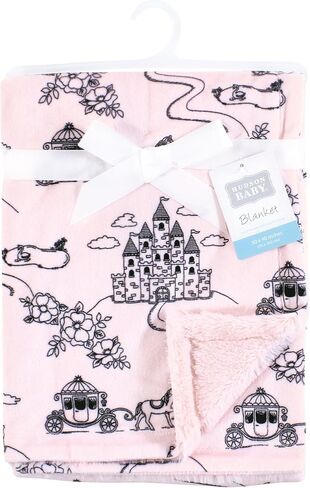 Hudson Baby Plush Blanket with Furry Binding and Back, Desert Cactus, One Size in Saudi Arabia