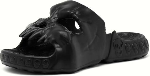Skull Slide Sandals for Women Men Anti-Slip Cushioned Slippers EVA Thick Soft Slides Open Toe Slide on Indoor Outdoor Beach Pool Sandals in Saudi Arabia