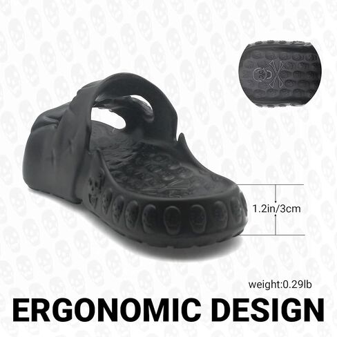Skull Slide Sandals for Women Men Anti-Slip Cushioned Slippers EVA Thick Soft Slides Open Toe Slide on Indoor Outdoor Beach Pool Sandals in Saudi Arabia