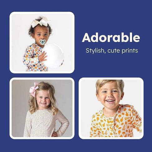 Bamboo PJs – Baby Boys & Girls Romper Onesies – Long Sleeve Toddler Pajamas for Kids in Saudi Arabia
