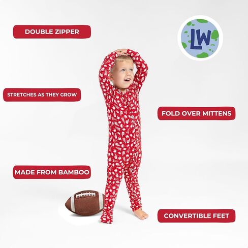 Bamboo PJs – Baby Boys & Girls Romper Onesies – Long Sleeve Toddler Pajamas for Kids in Saudi Arabia