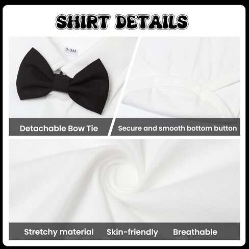 Baby Boy Clothes Suits Infant Gentleman Wedding Outfit Formal Dress Shirt Vest Bowtie Pants 4Pcs Baby Suit Sets in Kuwait