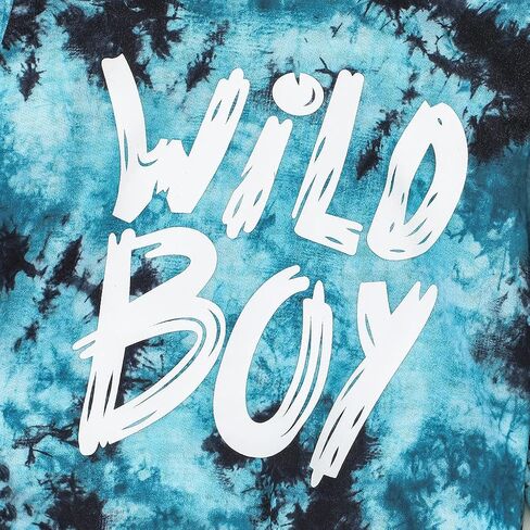 Toddler Baby Boy Clothes Long Sleeve Tie-dye Hoodie Sweatshirt Top + Jogger Pants Outfit Set Fall Winter Sweatsuit in Kuwait