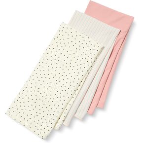 Amazon Essentials Baby Girls' Swaddle Blankets, Pack of 3