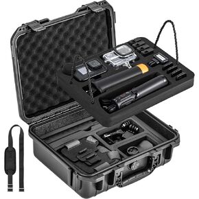 Waterproof Case For Gopro Hero 13/12/11/10/9/8 Media Mod/Volta/Protective Housing/Chest Mount Creator Edition/Action Camera Accessories Organizer Travel Storage Carrying Case