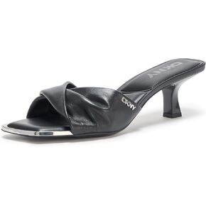 DKNY Women's Essential CAI-Mid, Open Toe Fashion Pump Heel Sandal Heeled