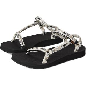 Teva Women's Original Universal Slim Sport Sandal, Archive Wings White/Black, 7