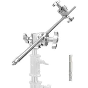 PHOCUS 42inch C Stand Boom Arm with Grip Head Bundle with 4.92" Long Double 5/8" Baby Stud