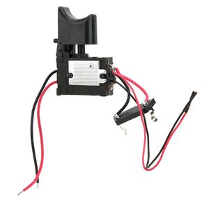 Cordless Drill Trigger Switch, Electric Cordless Drill Speed Control Trigger Switch 7.2V - 24V Drill Switch with Small Light for Electric Hand Drill