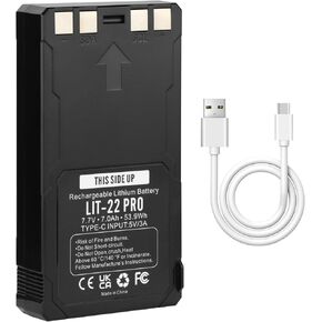 MULS 7.7V LIT-22Pro Cellular Trail Camera Battery Compatible with SPYPOINT LIT-22 LIT-22Pro Cellular Trail Camera Flex-M Flex-S Flex G-36 Flex-Plus Series Hunting Trail Cameras