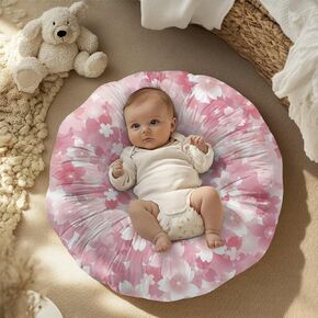 Multi Colorful Mushroom Newborn Lounger Cover Removable Soft Comfortable Slipcover for Infant Lounger Pillow Cover Breathable and Reusable