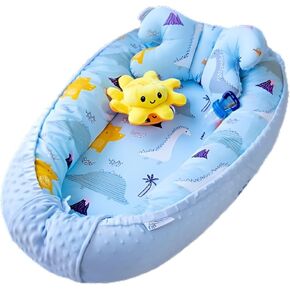 Baby Lounger - Sleeping Bed for Newborns | Cotton Breathable Baby Nest | Newborn Lounger for 0-12 Months
