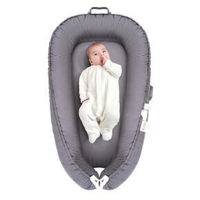 Baby Lounger for Newborn, Infant Lounger for 0-24 Months, Co Sleeper for Girls Boys, 100% Cotton Soft Adjustable Baby Floor Seat for Travel, Portable Baby Nest Lounger(Pink)