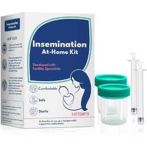 Insemination Kit at Home for Natural Conception - Fertility Support for Women and Families, Includes 2 Applicators & 2 Collection Cups