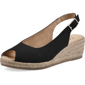 WHITE MOUNTAIN Women's Maize Sling-Back Mini-Heel Espadrille Sandal