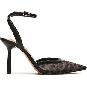 Mesh Closed Pointed Toe High Heels for Women