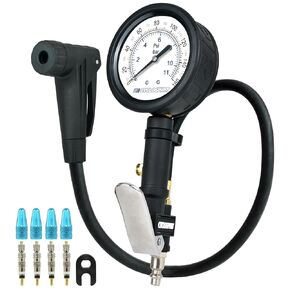 Universal 3" Dial Inflator for Bicycles and Cars, Air Compressor Attachment