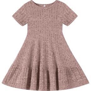 Toddler Baby Girls Summer Dresses Tiered Kids Swing Sundress Casual Birthday Beach Little Girl Boho Dress